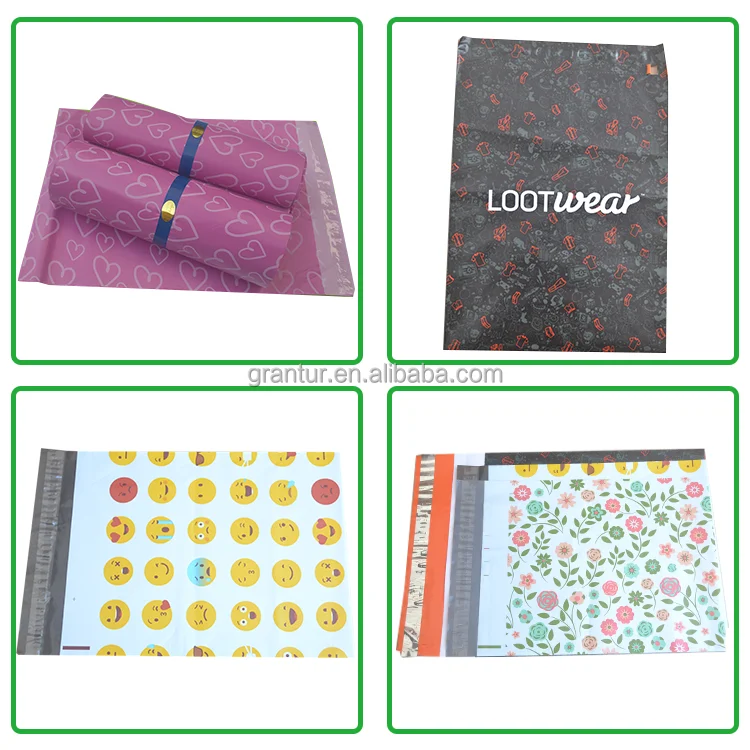 
Colored Solid poly mailer Custom Design plastic shipping envelope for USA distributor 