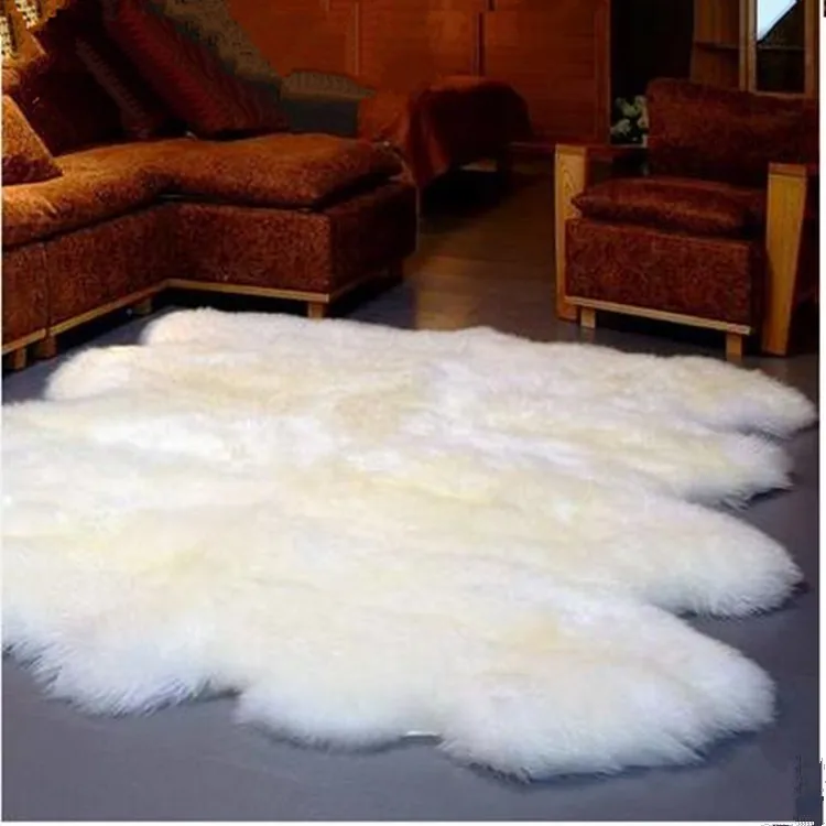 100% полиэстер синтетический искусственной овчины коврик