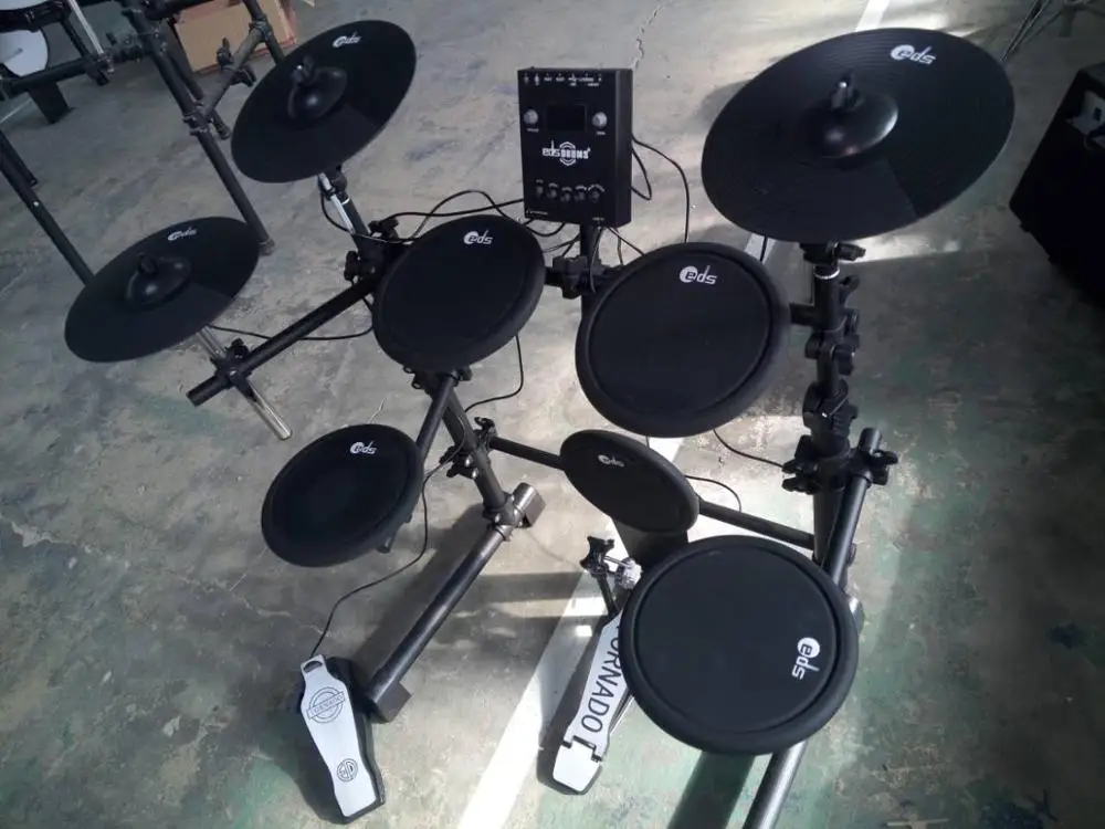 
Hot Sale Plastic Acoustic Drum Set Electronic Drum Kit 