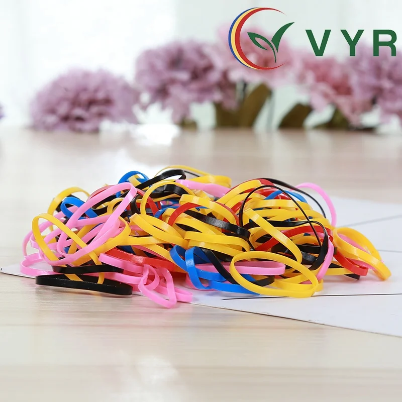 Лидер продаж, резинка для волос из ТПУ для девочек VYR, одноцветное или смешанное резиновое кольцо, эластичное кольцо