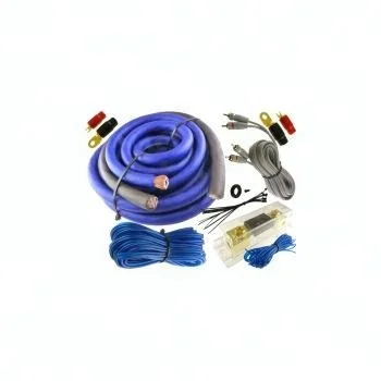 standard wire 8AWG shield car audio amplifier cable kits with car accessories
