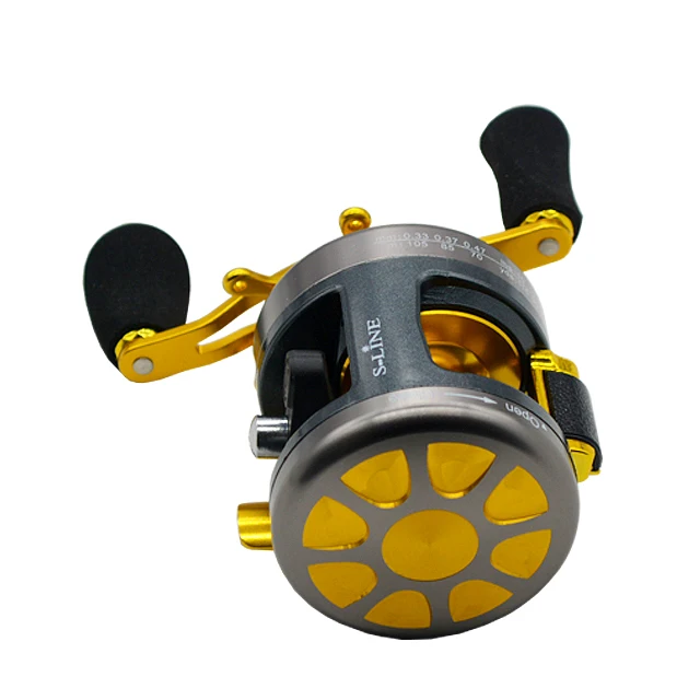 Drum Fishing Reel Right Hand 255g Full Metal 9+1BB Cast Drum Wheel Bait Casting Fishing Reel