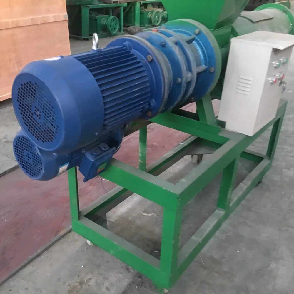 Screw press cow dung slurry separator/animal waste manure dewatering machine