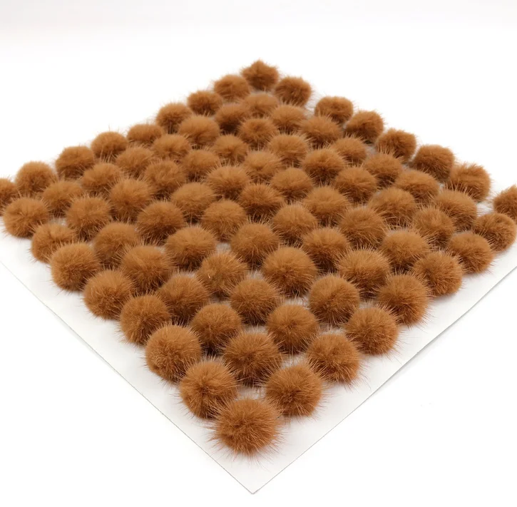 3 см Высококачественный желтый шарик из меха норки/помпоны для зажима волос аксессуары платья обуви