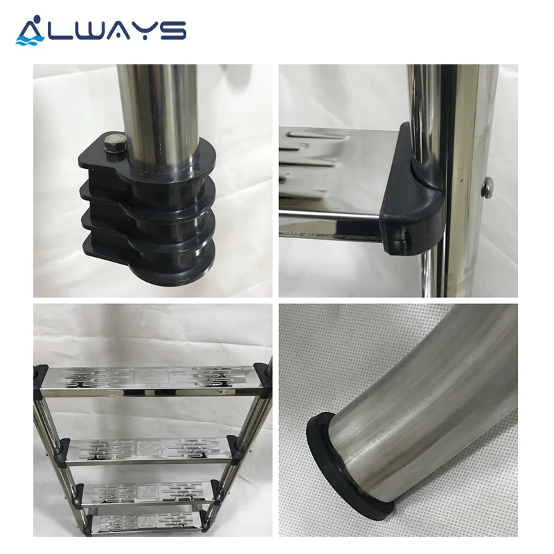 Durable 3 Steps ladder Pool Ladder Stainless Steel Swimming Pool Handrail