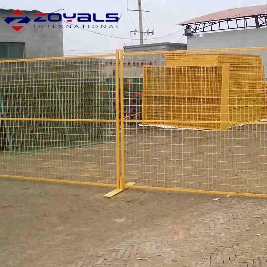 Customized Color Canada Construction Site Portable Safety Fence Panels PVC Temporary Fence