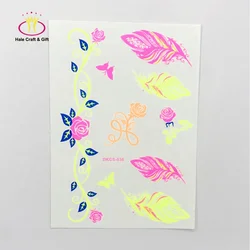 Glow In The Dark Naked Woman Sexy Adult Body Temporary Print Tattoo Sticker
