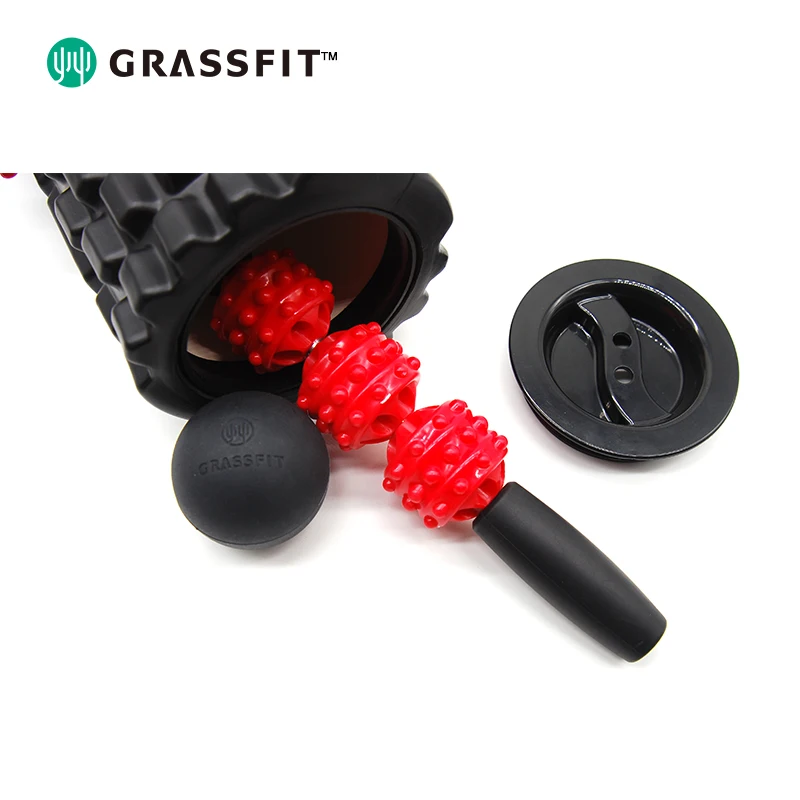 
Home Gym Equipment Black EVA Yoga Massage Foam Roller Set 