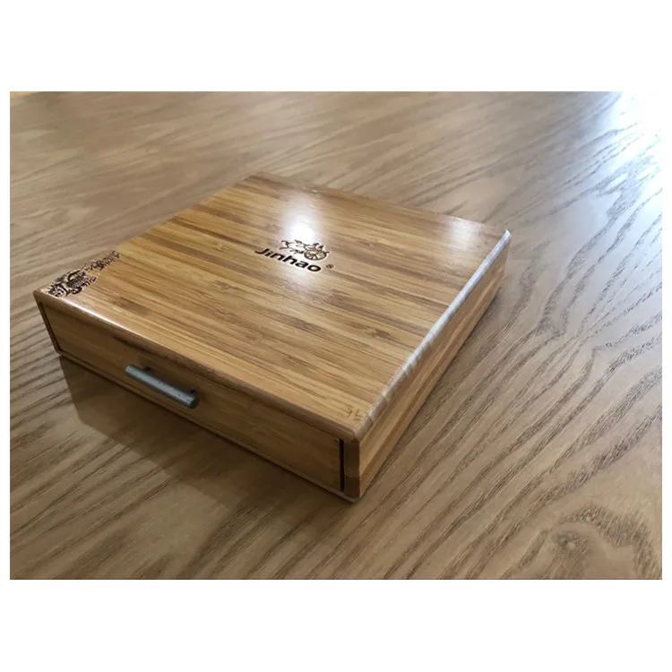 bamboo drawer pen box original color pen case