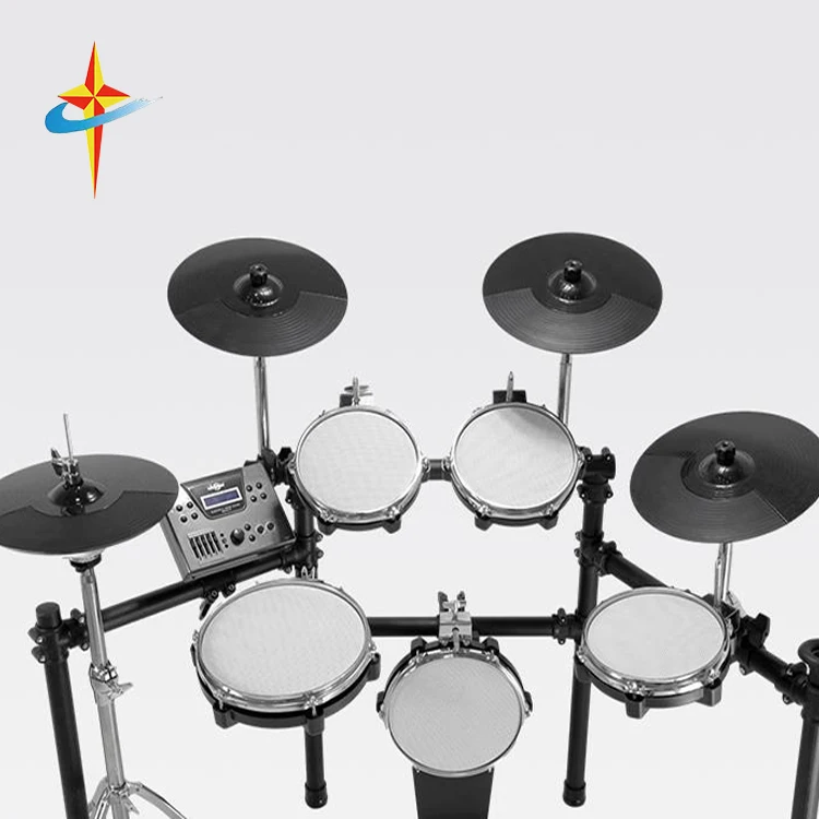 China Hot Sell Professional Oem Electronic Black Drum Set