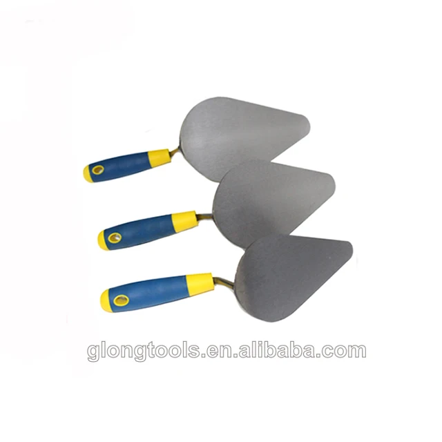 Construction hand tools Bricklaying trowel with Rubber Handle