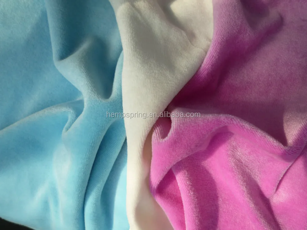 high quality organic bamboo velour fabrics