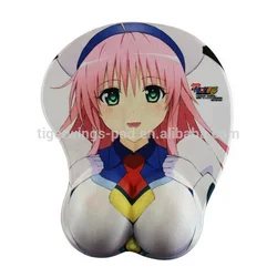 3d mouse pad Wrist girl big breast mouse pad Soft Foam Mouse Mat with Gel Wrist Support Fiber Surface