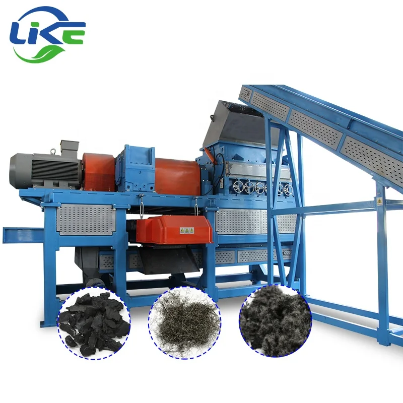 tire cutting machine for rubber mulch and chips in China