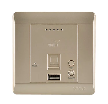 Новый шампанское золото управления WI-FI USB выключатель и розетка
