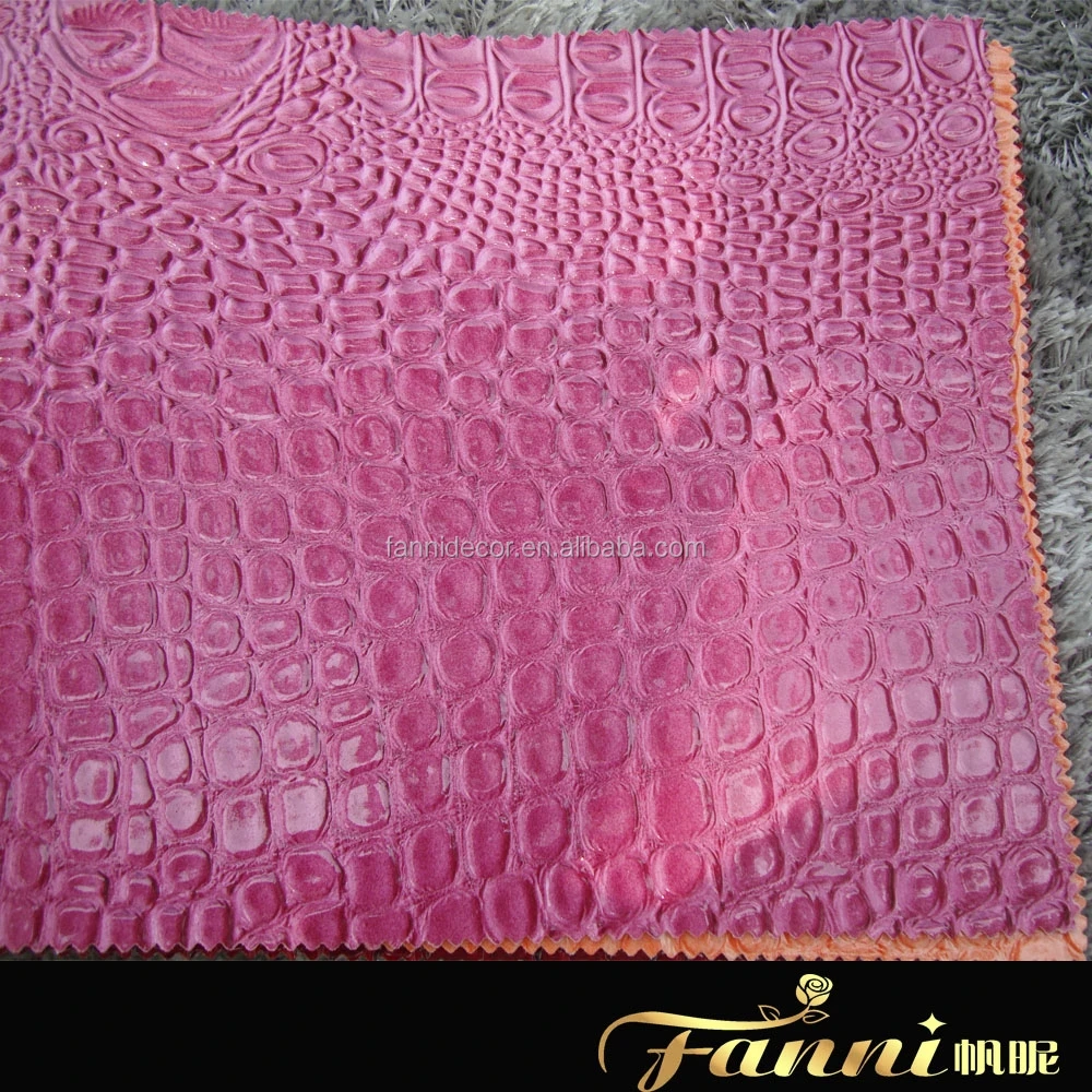 Crocodile Skin PU Bag Leather Fabric Cheap Crocodile Skin Bag Leather Made In China Low Price Crocodile Synthetic Leather