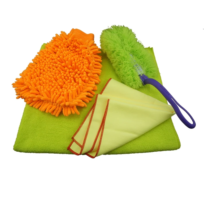 Многофункциональный набор инструментов для чистки автомобиля 4 в 1