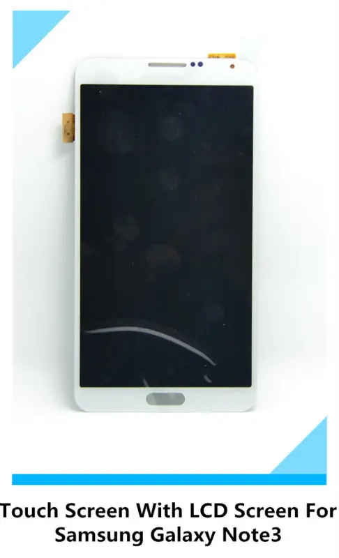 Серо-белый с рамкой Замена сенсорный ЖК-экран Digitizer панели Ассамблеи стекла для Samsung примечании 3