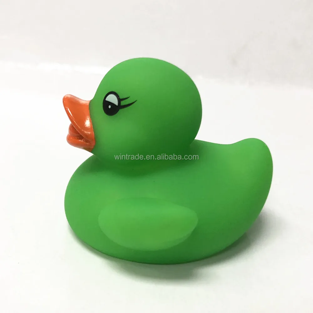 Wholesale Printing Rubber Duck Colorful Vinyl Green Duck
