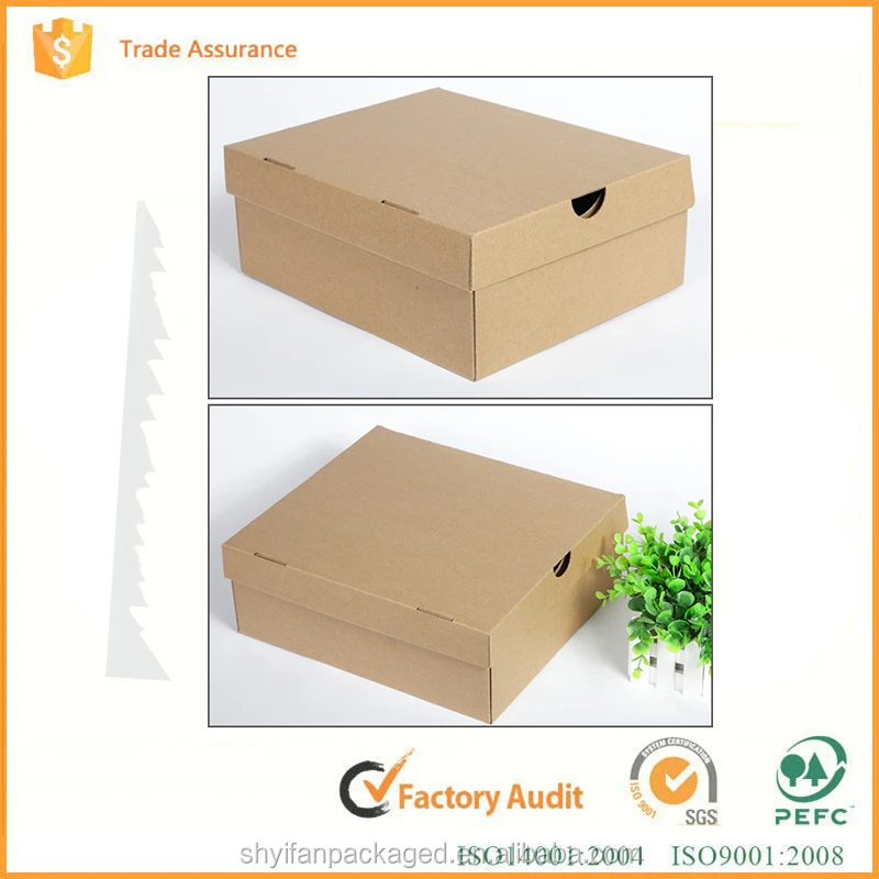 Оптовая гофрированные вторичной переработке пользовательского печати обувной коробке