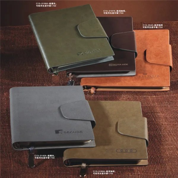 2017 elastic leather notebook stationery book for school students