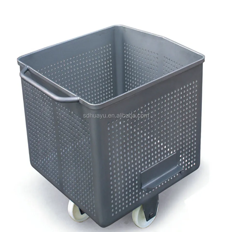 Customized stainless steel carts are used in meat processing and slaughter processing plants