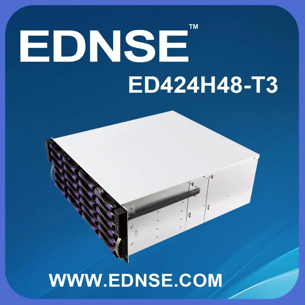 Случай EDNSE 4U ED424H48 для монтажа в стойку 19 дюймов сервер шасси компьютер чехол
