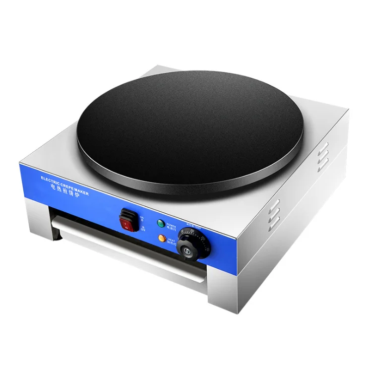 Промышленная однотарелка для блинчиков № 304 из нержавеющей стали, антипригарная электрическая блинница