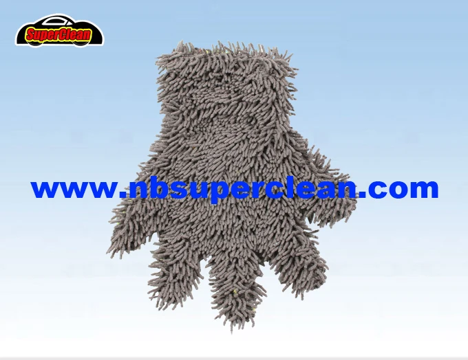 The Newest Chenille Glove Mesh Microfiber Car Washing Finger Mitt