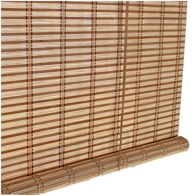 
Factory Price Customize Bamboo Roman Curtain Partition Window Shade Rolling Lifting Bamboo Outdoor Shade Screen Shutter Door 