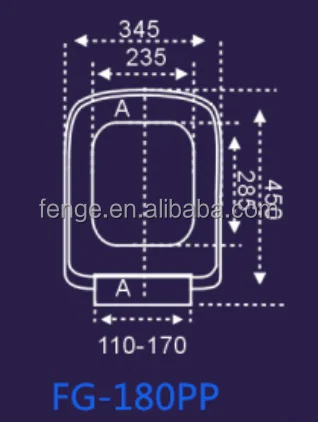 Top selling rectangular square design anglo indian toilet seat with cover soft close hinge