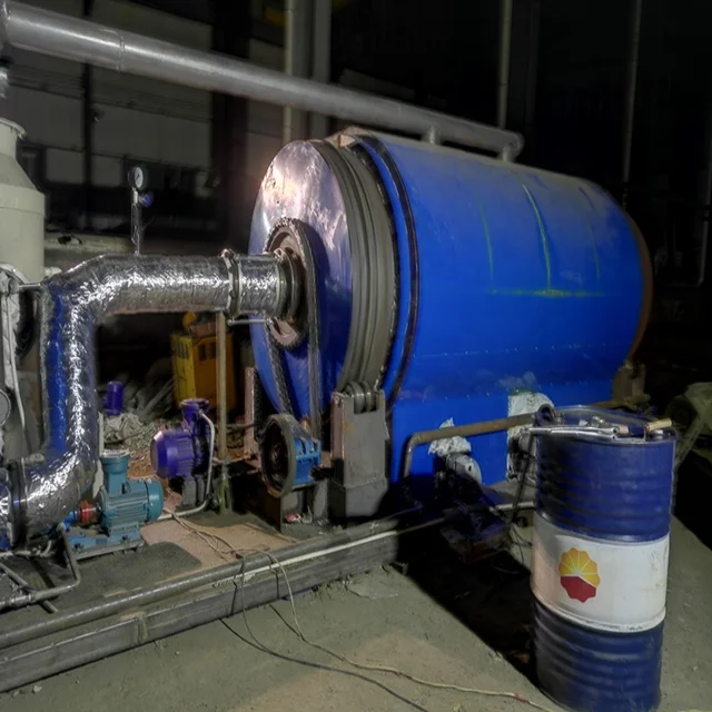 Scrap Rubber recycling with low price mini automatic waste plastic pyrolysis machine