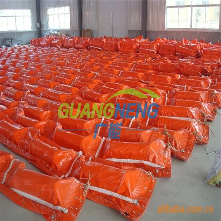 High quality ASTM Connectors Solid Foam Rubber Oil Boom/PVC Oil Boom