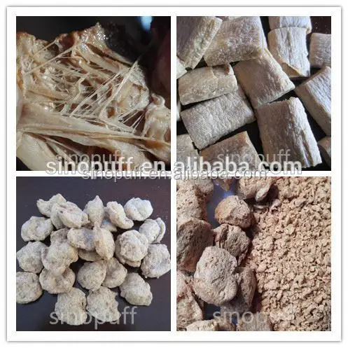 Vegetable Protein Production Line/Automatic Textured Tvp Soya Nuggets Plant HMMA High Moisture Meat Analogue