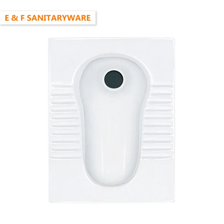 
sanitaryware turkish toilet white color squatting pan floor standard toilet size squatting pan 