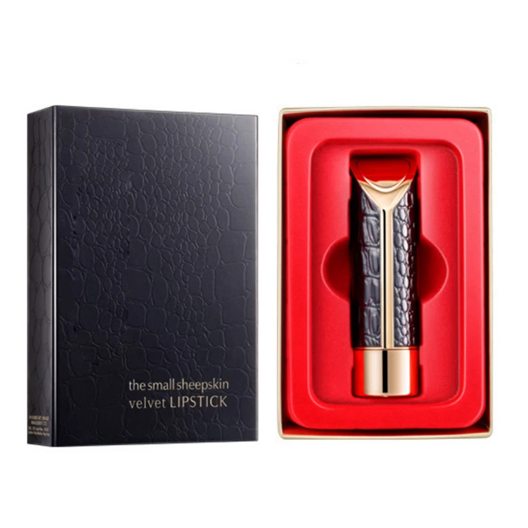 Wholesale Long Lasting Luxe Leather Casing Matte Lipstick Whit Private Label