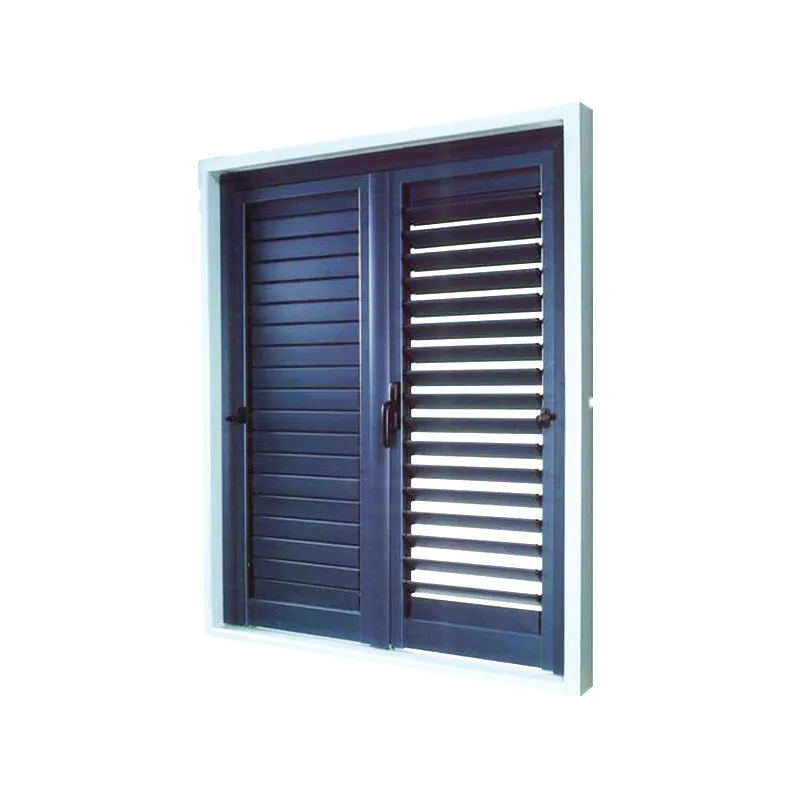 Puerta Tipo Louver System Precio Adjustable Roman Aluminum Profile Shutter Blind