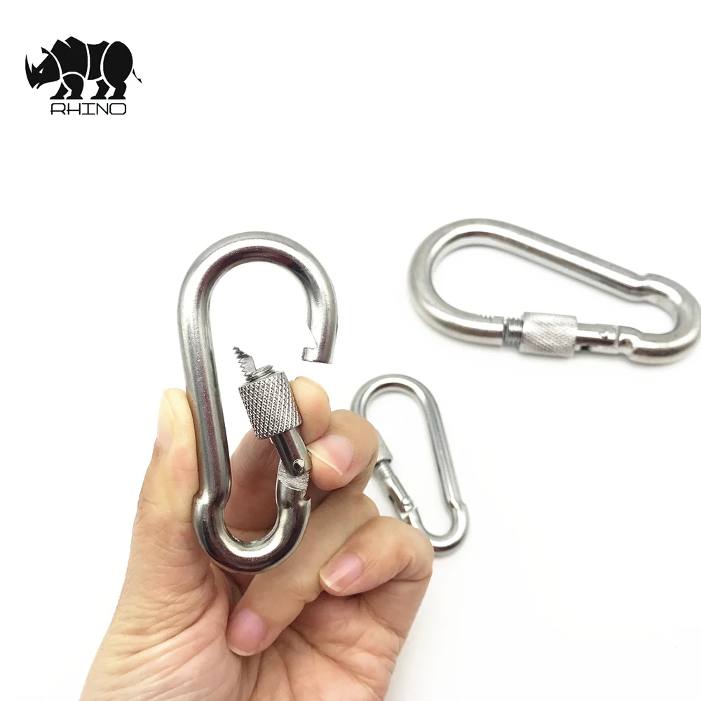 Steel Non Rust Spring Snap Key Chain Clip Hook with Screw Lock Key Ring Hook swivel snap hook