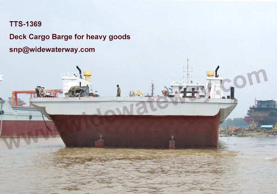 TTS-1353 9394t heavy good deck barge sale