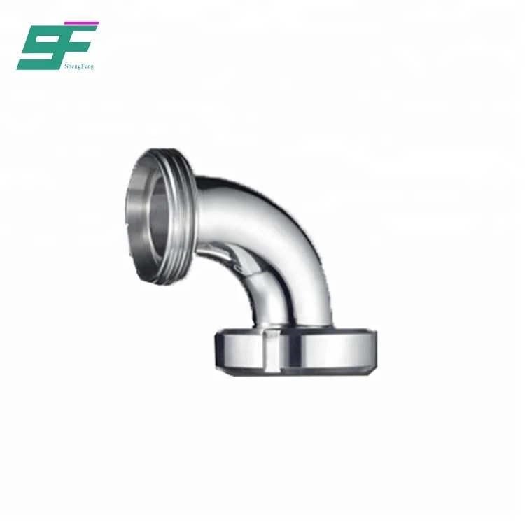 Factory Price Sanitary Stainless Steel 90 degree Clamp to Thread Pipe Fittings Elbow for Air Filter Export Conversion