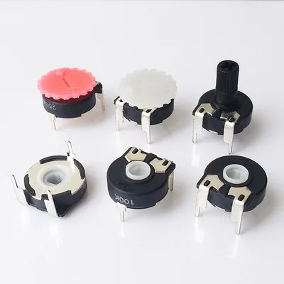 piher pt15 15mm carbon potentiometer Spain PIHER trimmer potentiometer PT15-10K horizontal adjustable resistance