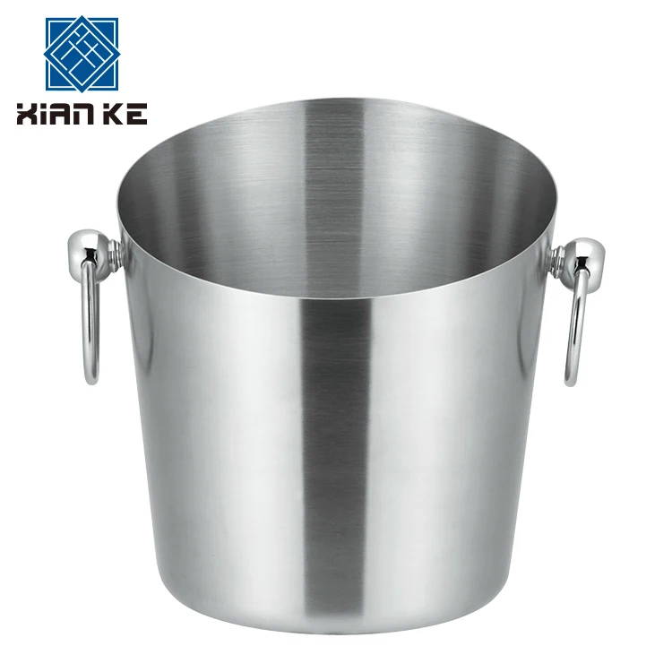 Food grade 5L china ice bucket with stand champagne cooler