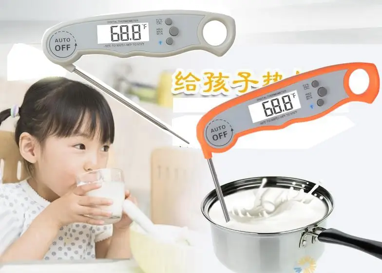 2023 Hot sale digital meat thermometer kitchen cooking temperature instruments with large LCD and bright backlit