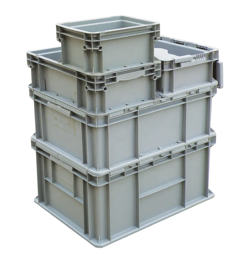 5L small size durable stacking transport turnover tote container plastic moving box