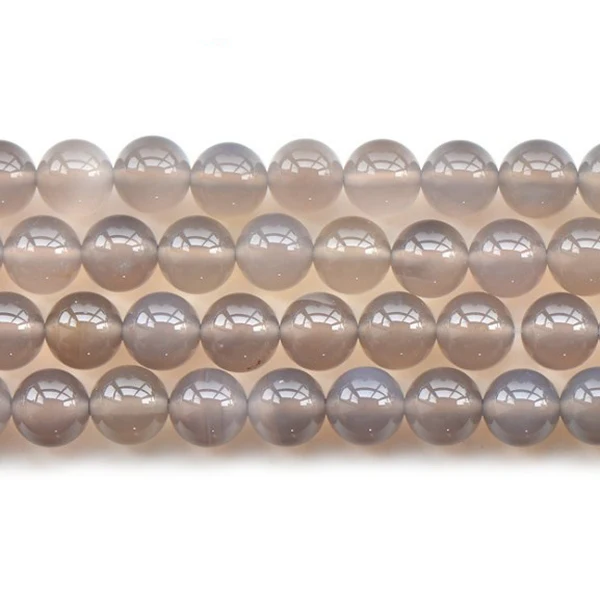 Grey/brown Agate Gemstone Beads for Sale Natural 4-14mm Garment Accessories Grey Yemeni Agate Loose Beads Tibet Agate Stone 10mm