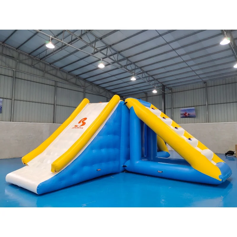 Exciting Inflatable Water Park Games Slide Tower