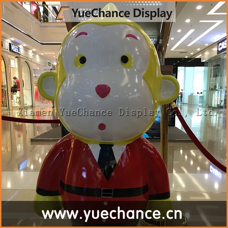Factory custom made home decoration polyresin resin monkey statues