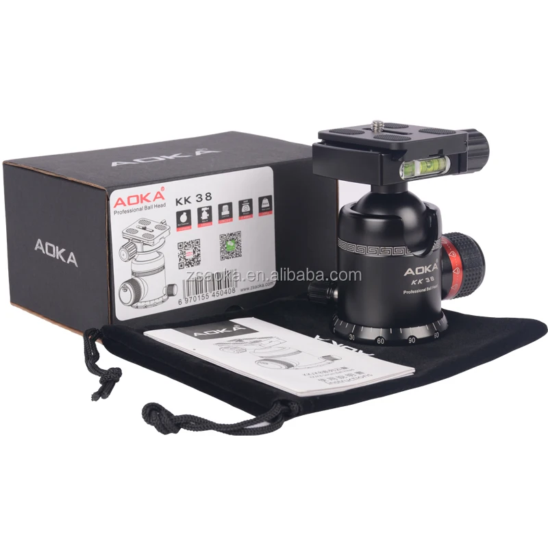 
Camera tripod professional ball head with universal quick plate 