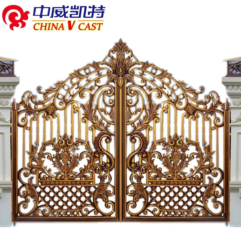 Роскошные ворота нового дизайна 2021, Прочные Литые алюминиевые ворота, индийские главные ворота