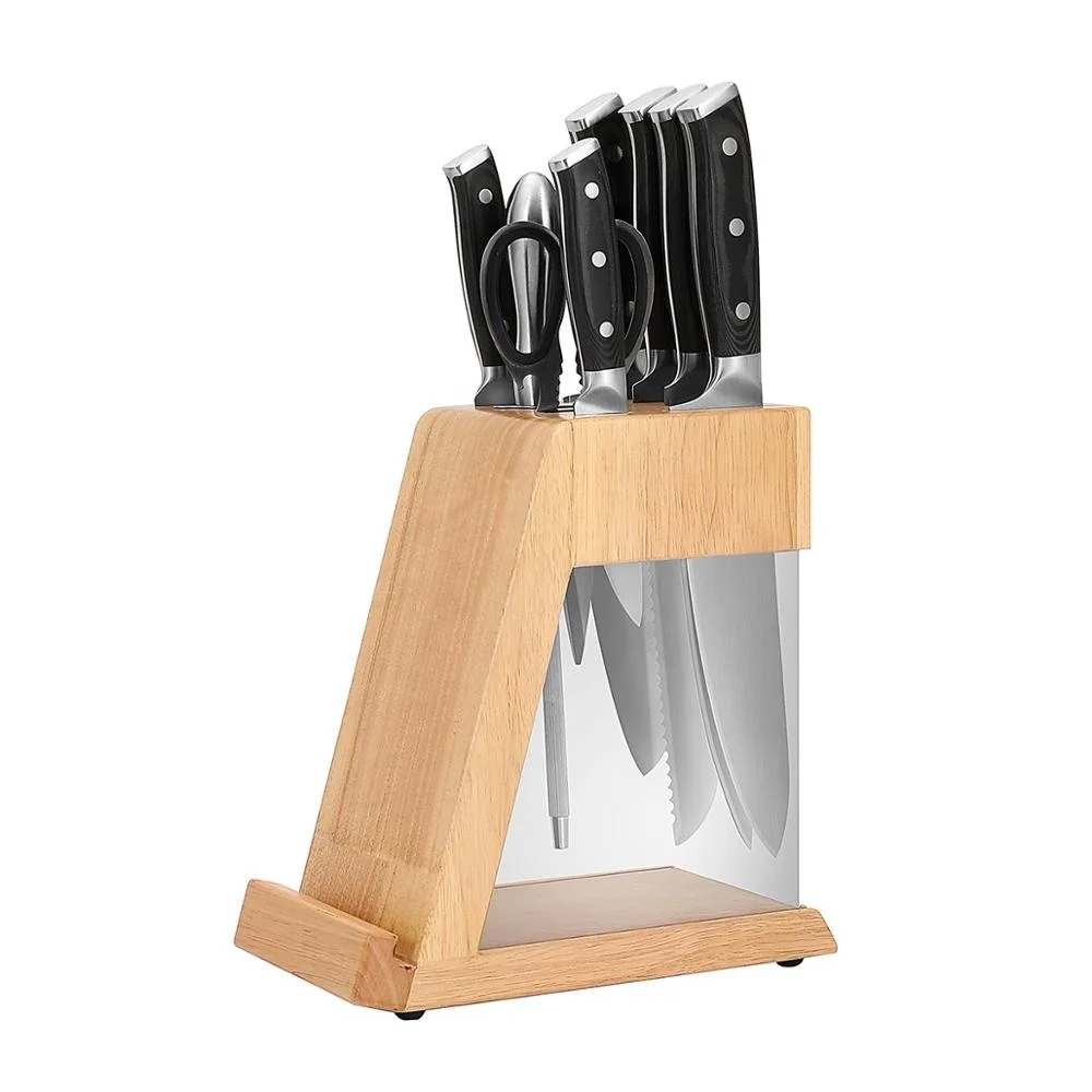 
Professional good quality wood acrylic knife block knife stander knife storage 